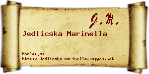 Jedlicska Marinella névjegykártya